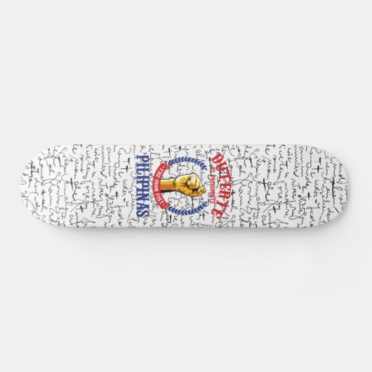 Duterte El Presidente The Iron Fist Skateboard (Horizontaal)