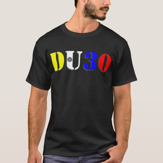 Duterte Filipijnen DU30 T-shirt (Voorkant)