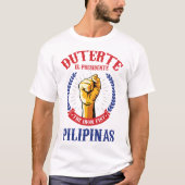 Duterte Philippine President T-shirt (Voorkant)