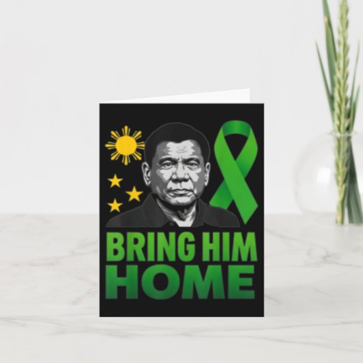 Duterte Prrd voor de Filippijnen Kaart (Voorkant)