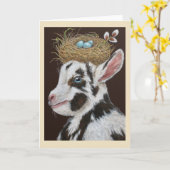 Dutton de baby-geitenkaart kaart (Gele Bloem)