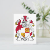 Dutton Family Crest Briefkaart (Staand voorkant)