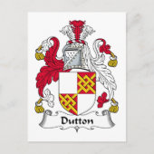 Dutton Family Crest Briefkaart (Voorkant)
