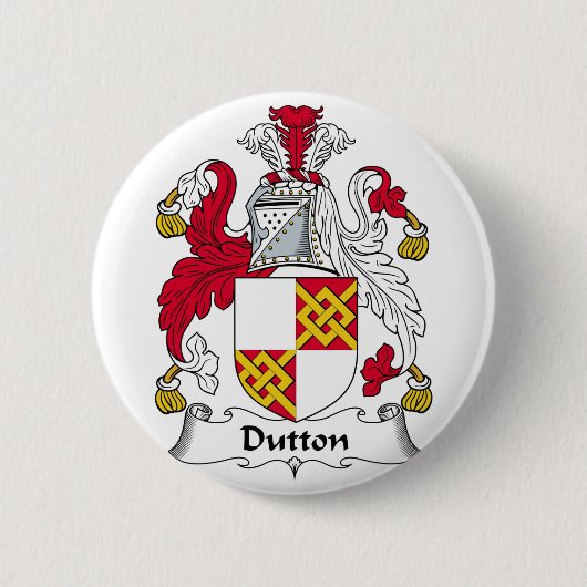 Dutton Family Crest Ronde Button 5,7 Cm (Voorkant)