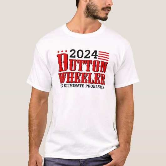 Dutton Wheeler 2024 We Eliminate Problems T-shirt (Voorkant)