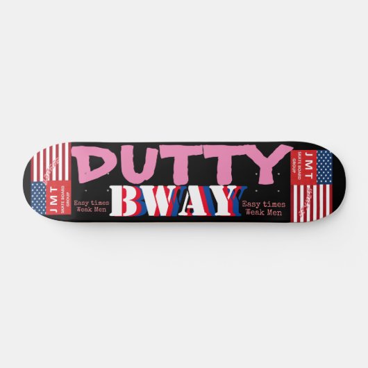DUTTY BWAY JMT 7 3/4" Skateboard Deck (Horizontaal)