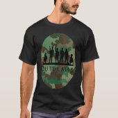 Duty Calls Cool Camouflage Soldier Figurines T-shirt (Voorkant)