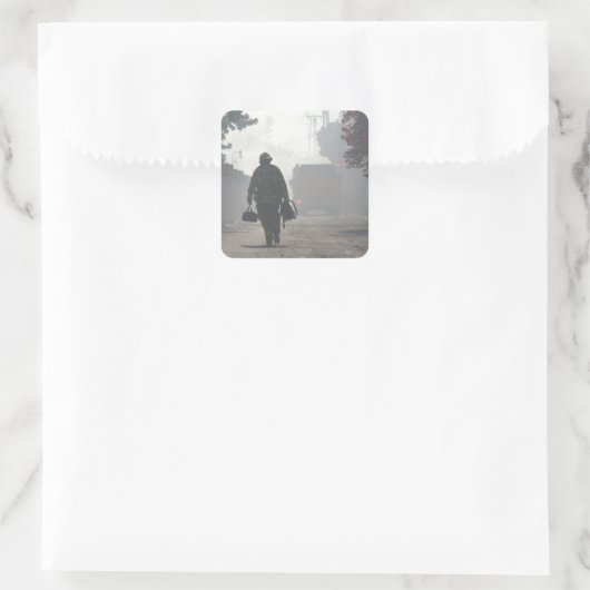 Duty Calls Square Sticker (Tas)