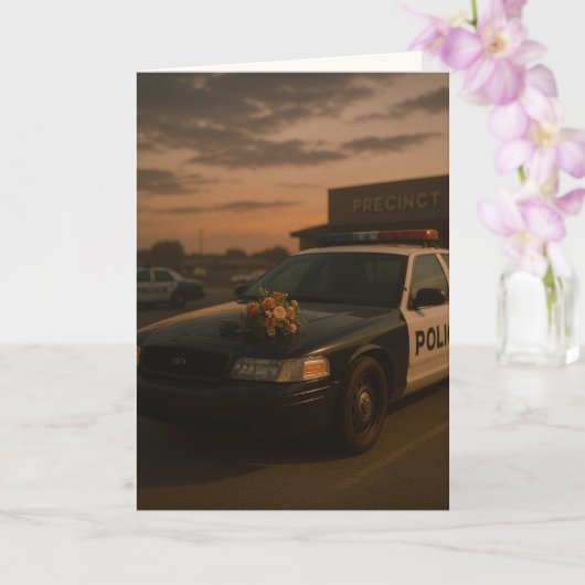 "Duty Done, Rest Earned" Sympathy Kaart (Orchidee)