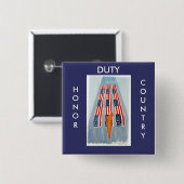 Duty Honor Country Troops Button (Voorkant /achterkant)