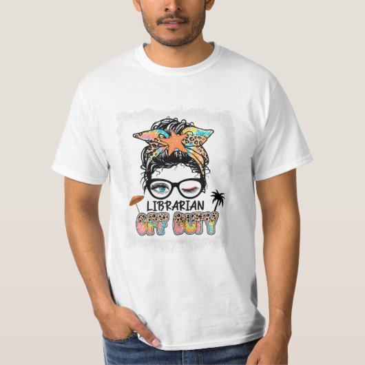 Duty Messy Bun Vakantie T-shirt (Voorkant)