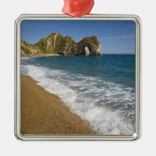 Duur deur, Lulworth Cove, Jurassic Coast, 2 Metalen Ornament (Voorkant)