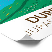 Duur deur op het Man van de oorlogsbaai in Dorset Poster (Hoek)