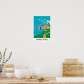 Duur deur op het Man van de oorlogsbaai in Dorset Poster (Keuken)