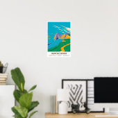 Duur deur op het Man van de oorlogsbaai in Dorset Poster (Thuiskantoor)