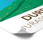 Duur deur op het Man van de oorlogsbaai in Dorset Poster (Hoek)