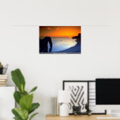 Duur deur, zonsondergang, Dorset, Engeland Poster (Thuiskantoor)