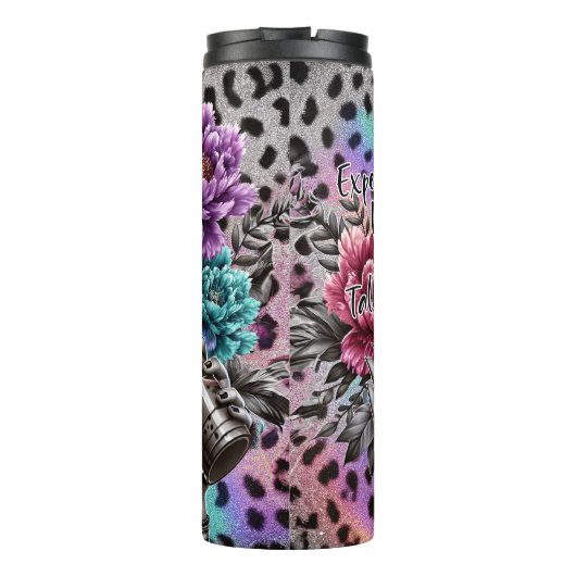 Duur en moeilijk praat terug brutale mevrouw baas thermosbeker (Achterkant)