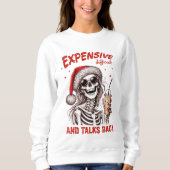 Duur en moeilijk praten met kerst trui (Voorkant)