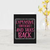 Duur moeilijk en praatjes achteraan Moederdag mam Kaart (Gele Bloem)