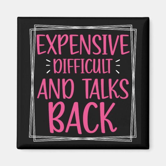 Duur moeilijk en praatjes achteraan Moederdag mam Magneet (Voorkant)