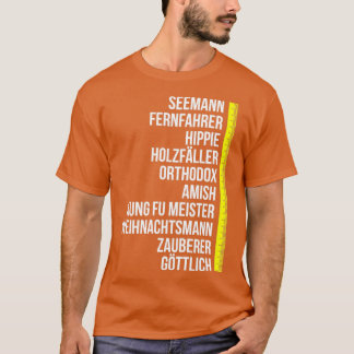 Duur van de baard Maatregel Betard-auto T-shirt