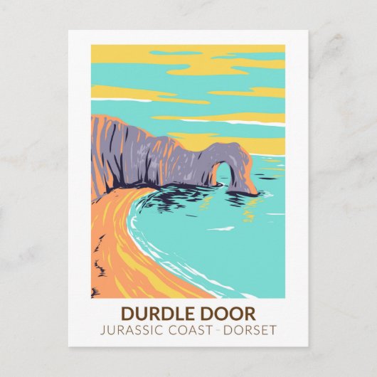 Duur van de Jurassic-kust in Dorset England Briefkaart (Voorkant)