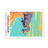 Duur van de Jurassic-kust in Dorset England Magneet (Horizontaal)