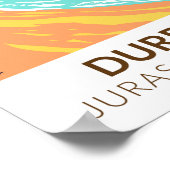Duur van de Jurassic-kust in Dorset England Poster (Hoek)