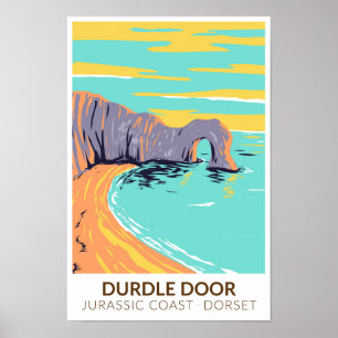 Duur van de Jurassic-kust in Dorset England Poster