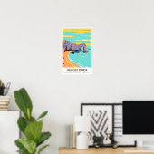 Duur van de Jurassic-kust in Dorset England Poster (Thuiskantoor)