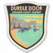 Duur van de Jurassic-kust in Dorset England Sticker (Voorkant)