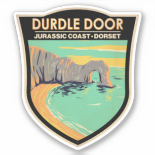 Duur van de Jurassic-kust in Dorset England Sticker
