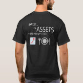 Duur voedsel en slimme investeringen T-shirt (Achterkant)