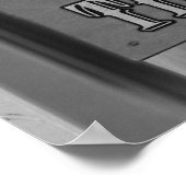 Duurango & Silverton Railroad Ticketing Sign B/W Poster (Hoek)