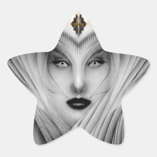 Duurstofsprint in de tuin ster sticker (Voorkant)