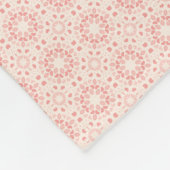 Duurzaam Delight licht rood patroon Fleece Blanke Deken (Hoek)