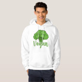 Duurzaam en stijlvol Vegan: Verhoog je mode Hoodie (Voorkant volledig)