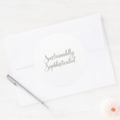 Duurzaam geavanceerd ronde sticker (Envelop)