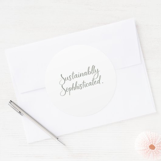 Duurzaam geavanceerd ronde sticker (Envelop)