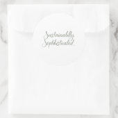 Duurzaam geavanceerd ronde sticker (Tas)