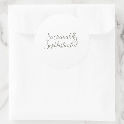 Duurzaam geavanceerd ronde sticker (Tas)