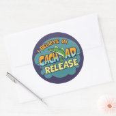 Duurzaam Gevist omarmen Ronde Sticker (Envelop)