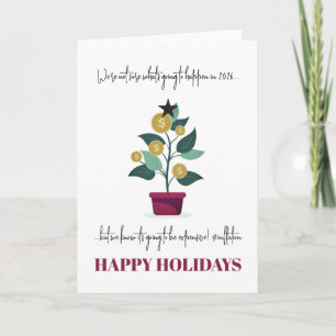 Duurzaam jaar Funny Sarcastic 2022 kerstkaart Kaart