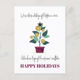 Duurzaam jaar Funny Sarcastic 2022 Kerstmis Briefkaart