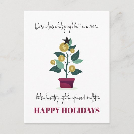 Duurzaam jaar Funny Sarcastic 2022 Kerstmis Briefkaart (Voorkant)