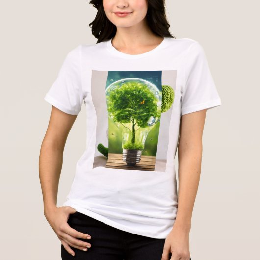 Duurzaam leven Eco-Tips T-shirt Design" (Voorkant)