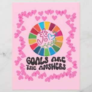 Duurzaam leven gids – Minimalistische Global Goals Flyer