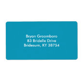 Duurzaam monochroom etiket (Voorkant)