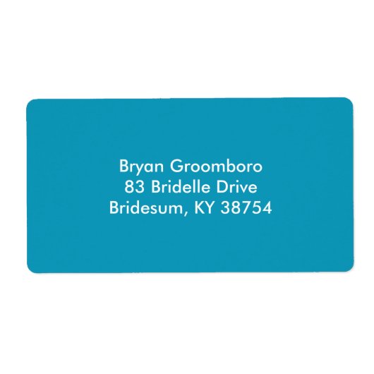 Duurzaam monochroom etiket (Voorkant)